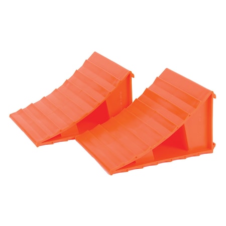 Husky Towing Husky Towing 38511; Wheel Chocks; Bright Orange Plastic; Set of 2 38511